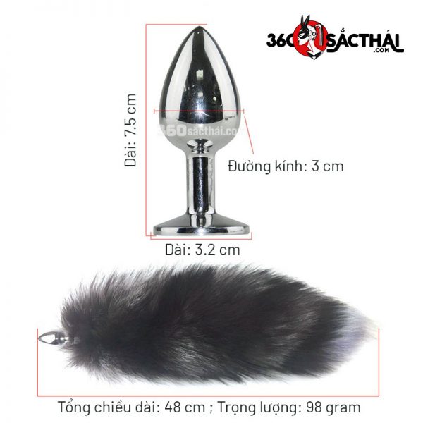 Buttplug Đuôi Cáo Lông Xù TB101